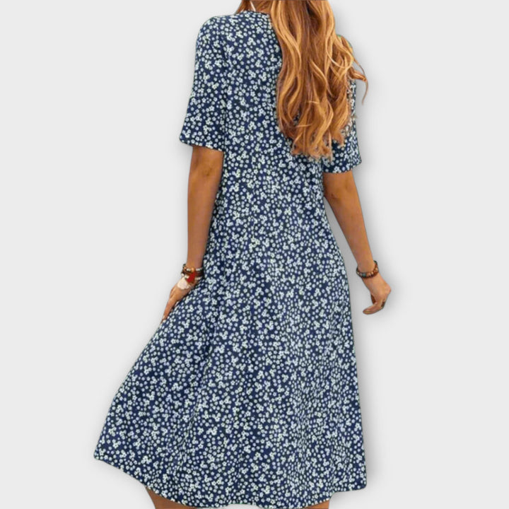 Paula ™ ｜Elegantné kvetinové šaty z prémiového materiálu
