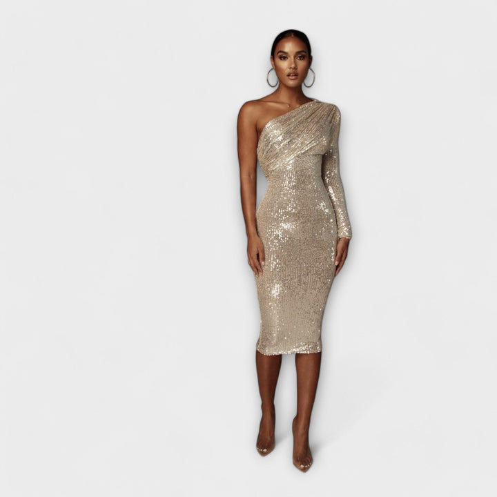 Margely™ ｜ Večerné šaty s prekrývajúcim dekoltom