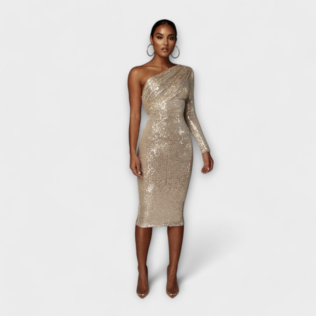 Margely™ ｜ Večerné šaty s prekrývajúcim dekoltom