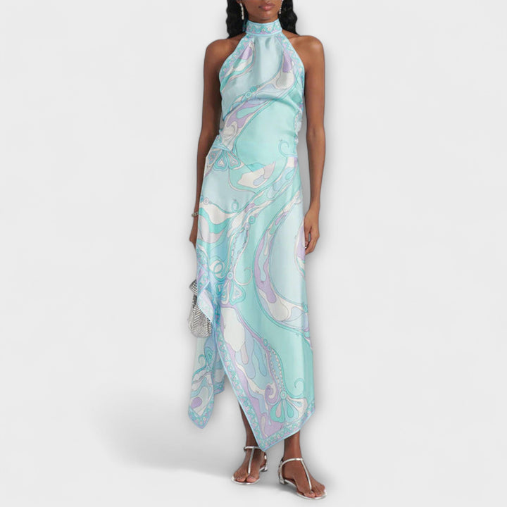 Everly ™ ｜ Sada z topu s náprsenkou a asymetrickej midi sukne