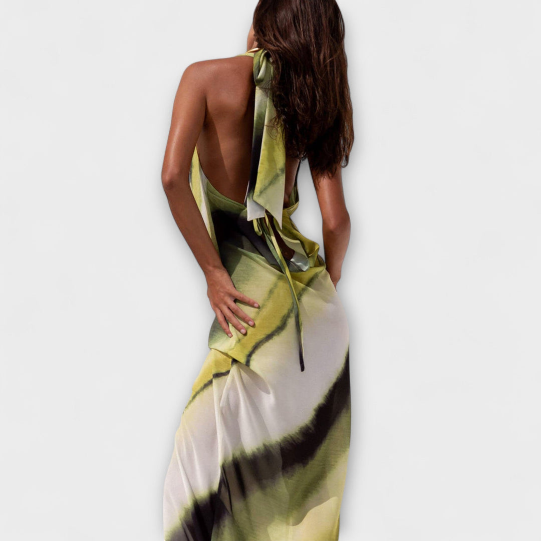 Eliána ™ ｜Klasické Tie-Dye Gradient Maxi Šaty