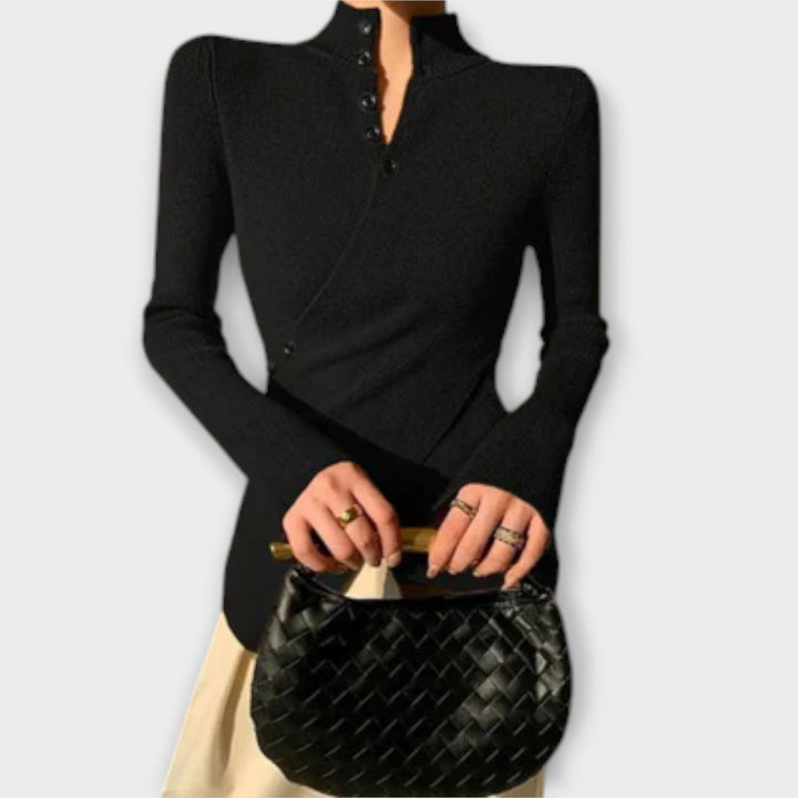 Michiko™ ｜ Elegantný sveter z bavlneného úpletu