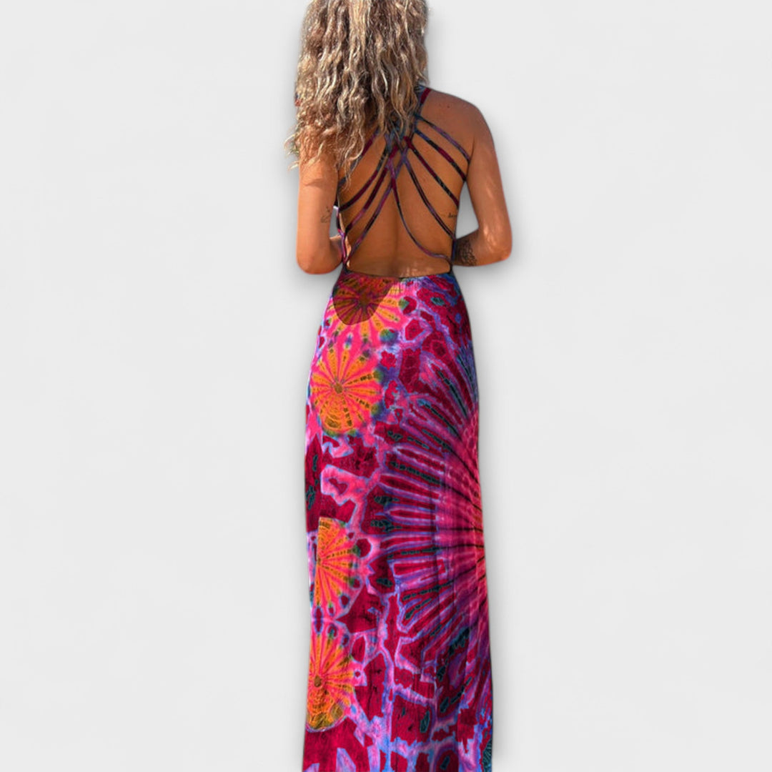 Ronja  ™ ｜ La Bamba Tie-Dye Print Maxikrása
