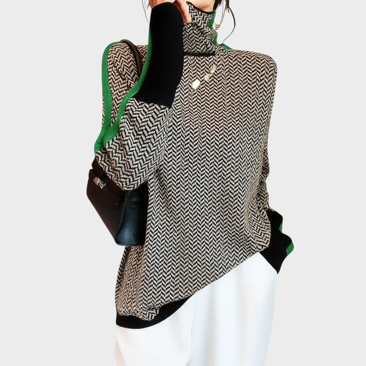 Irma™ |Pulóver s vysokým golierom