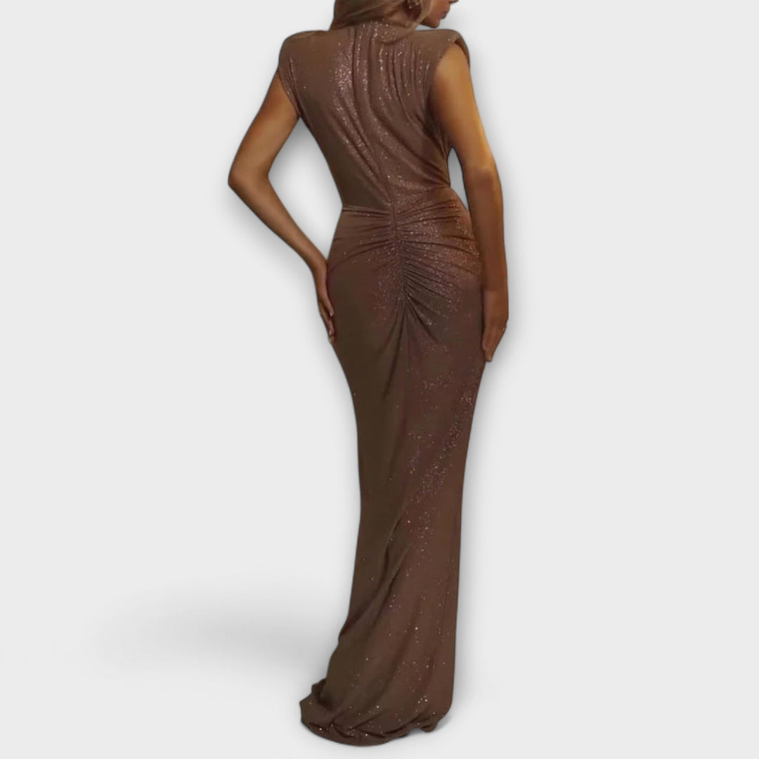 Thea  ™ ｜Maxi šaty s hlbokým V-výstrihom