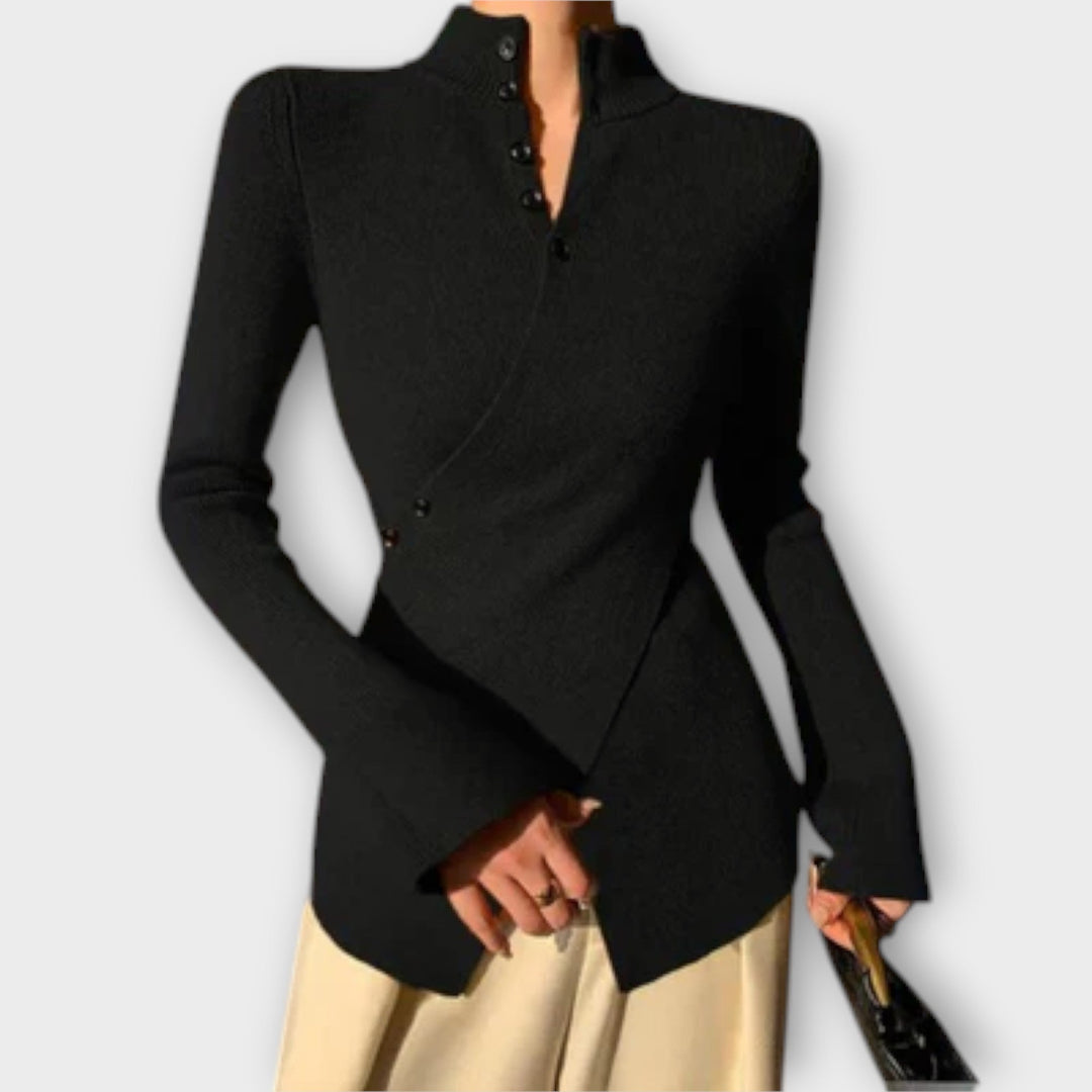 Michiko™ ｜ Elegantný sveter z bavlneného úpletu