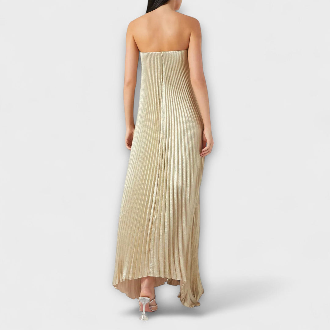 Michelle  ™ ｜ Maxi šaty Sweetheart v oranžovej kvetinovej