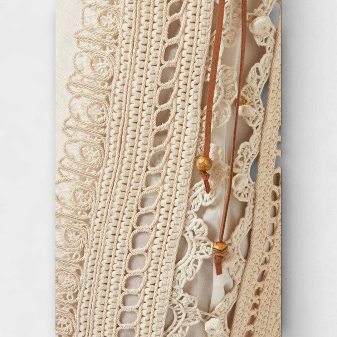 Mira  ™ ｜Tkané priesvitné organza maxikrásne šaty