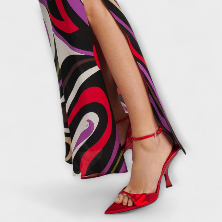 Daphne  ™ ｜ Maxi šaty s mramorovým vzorom