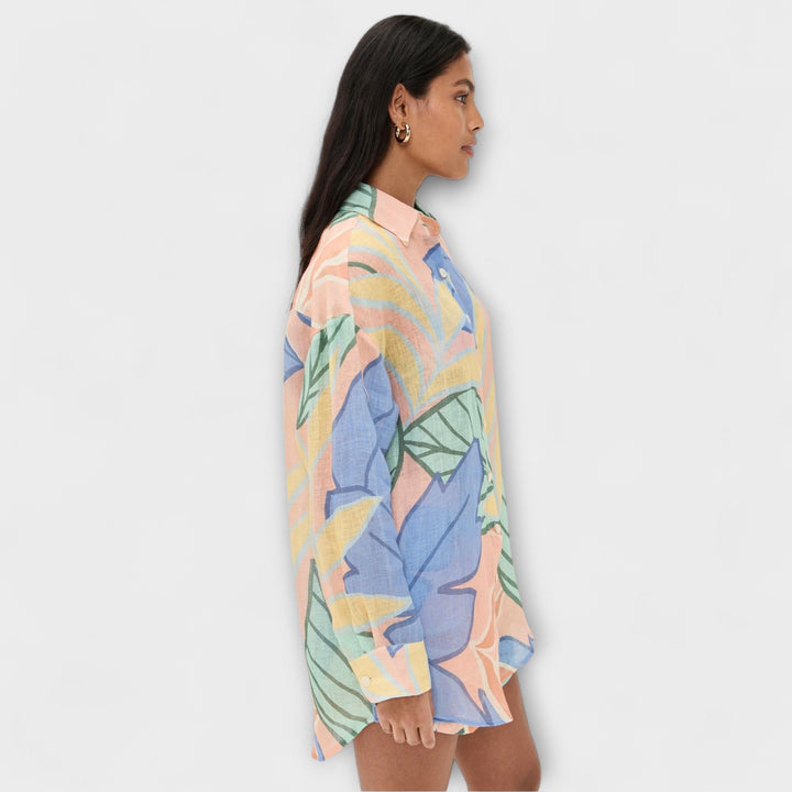 Mary ™ ｜ Tropický listový potlač krátky set od Playa Boyfriend