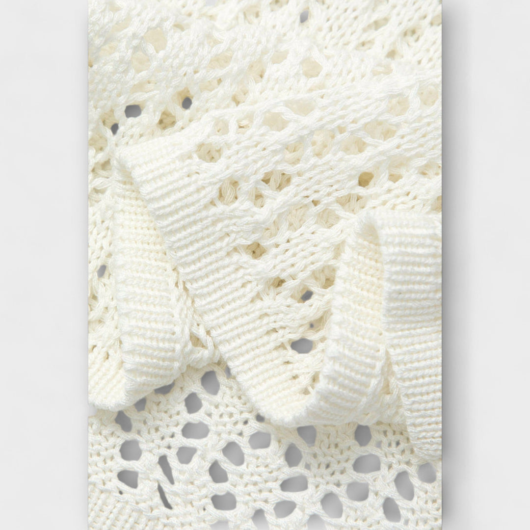 Anne  ™ ｜ Biele Luna plážové šaty