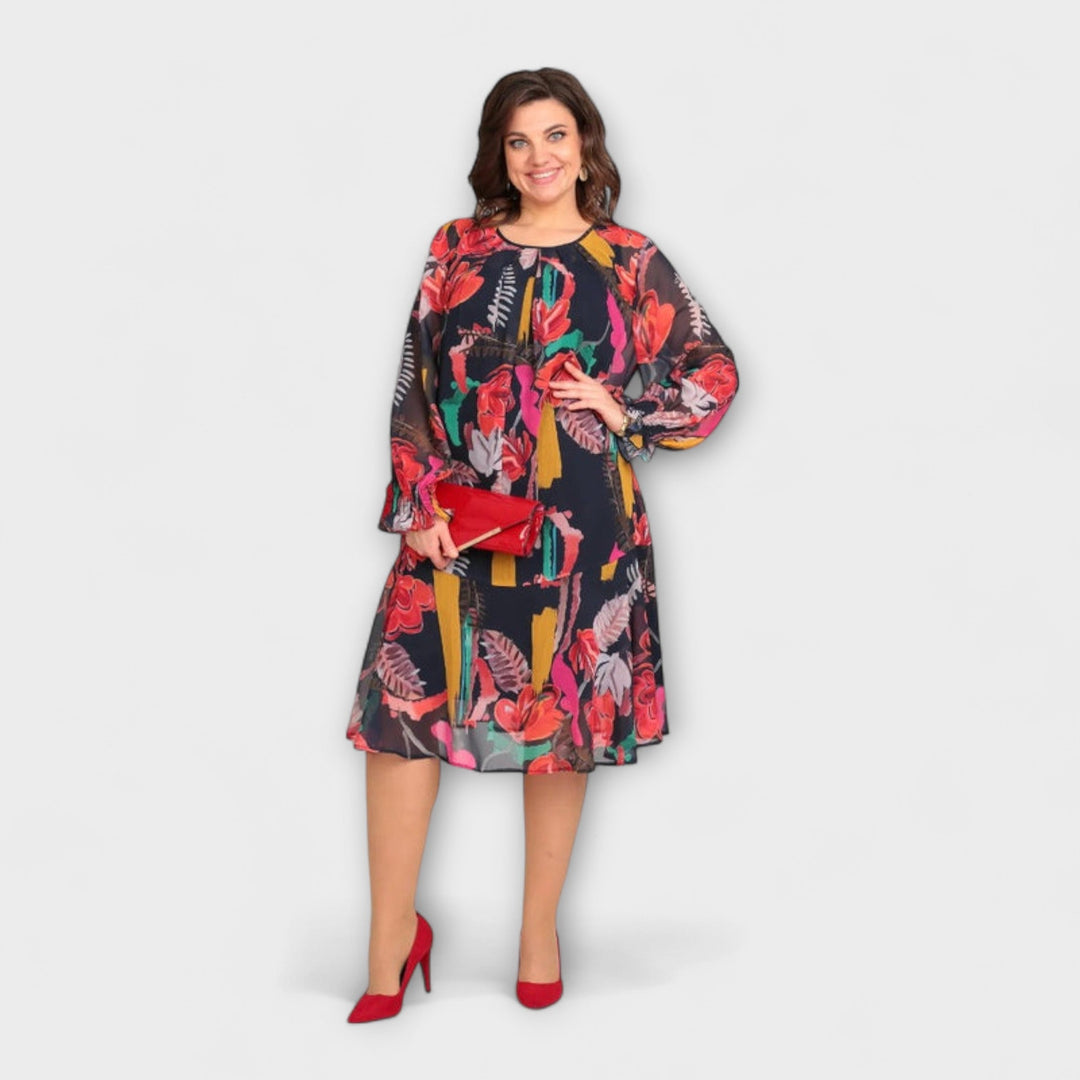 Caroline ™ ｜Elegantné Plus-Size šaty pre maximálny komfort