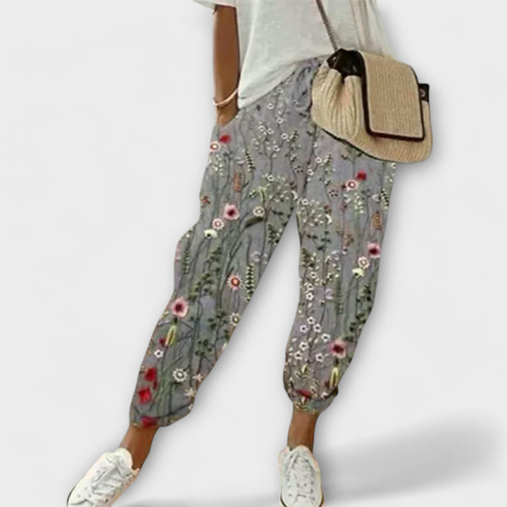 Pavlína ™ ｜ Pohodlné BavlnenoĽanové Nohavice