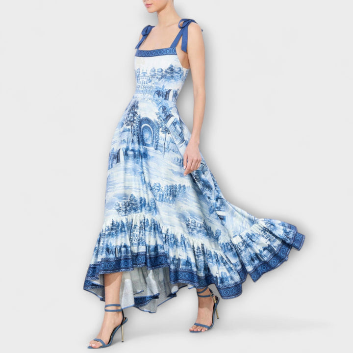 Lucia  ™ ｜Pôvabné kvetinové maxi šaty