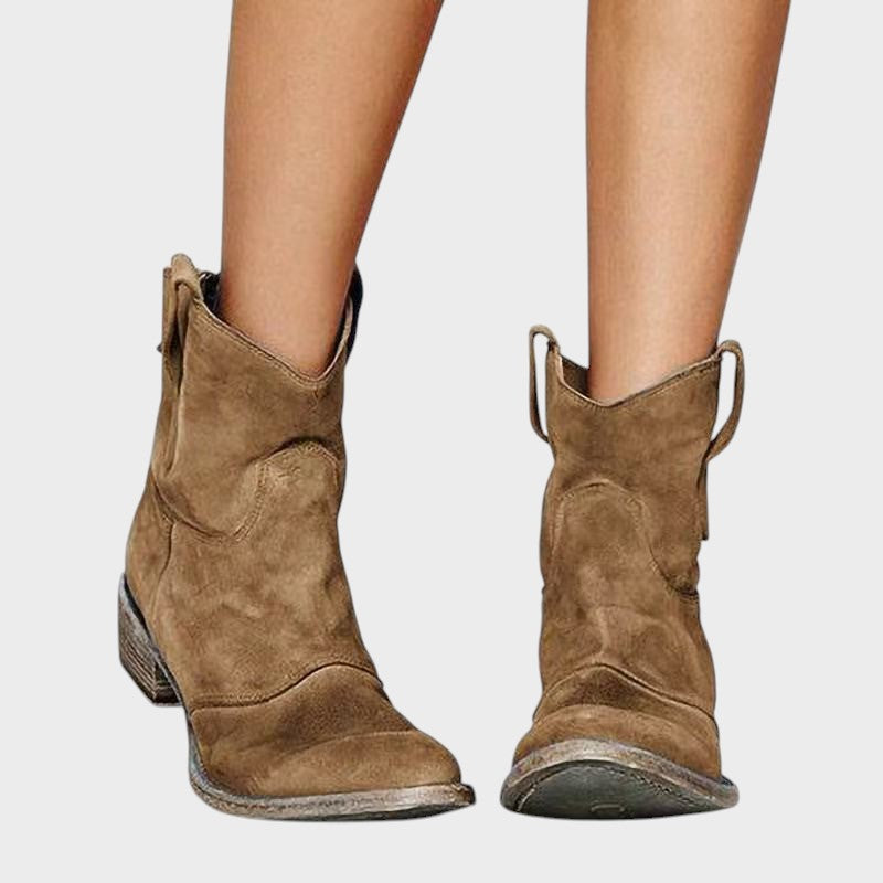 Lucia ™ ｜členkové topánky zo semišovej kože