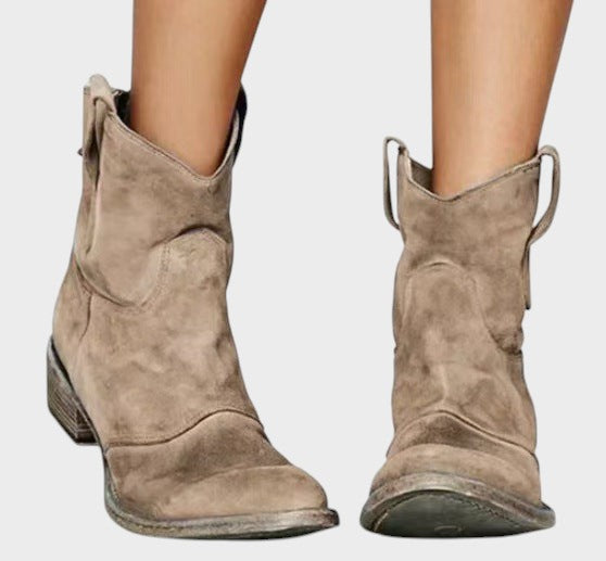 Lucia ™ ｜členkové topánky zo semišovej kože