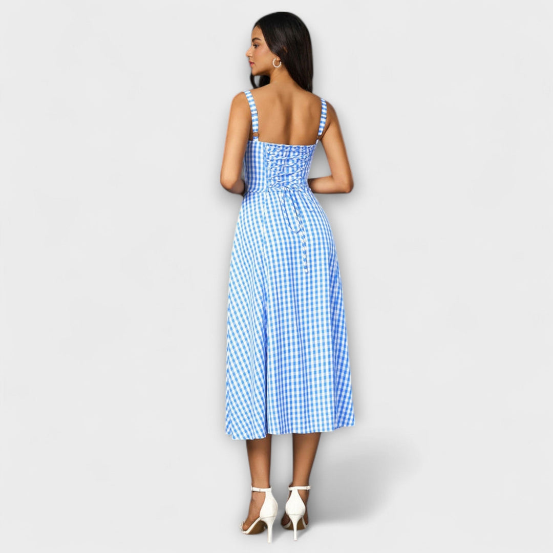 Nádej ™ ｜Rüschentop šaty s detailom rozparku