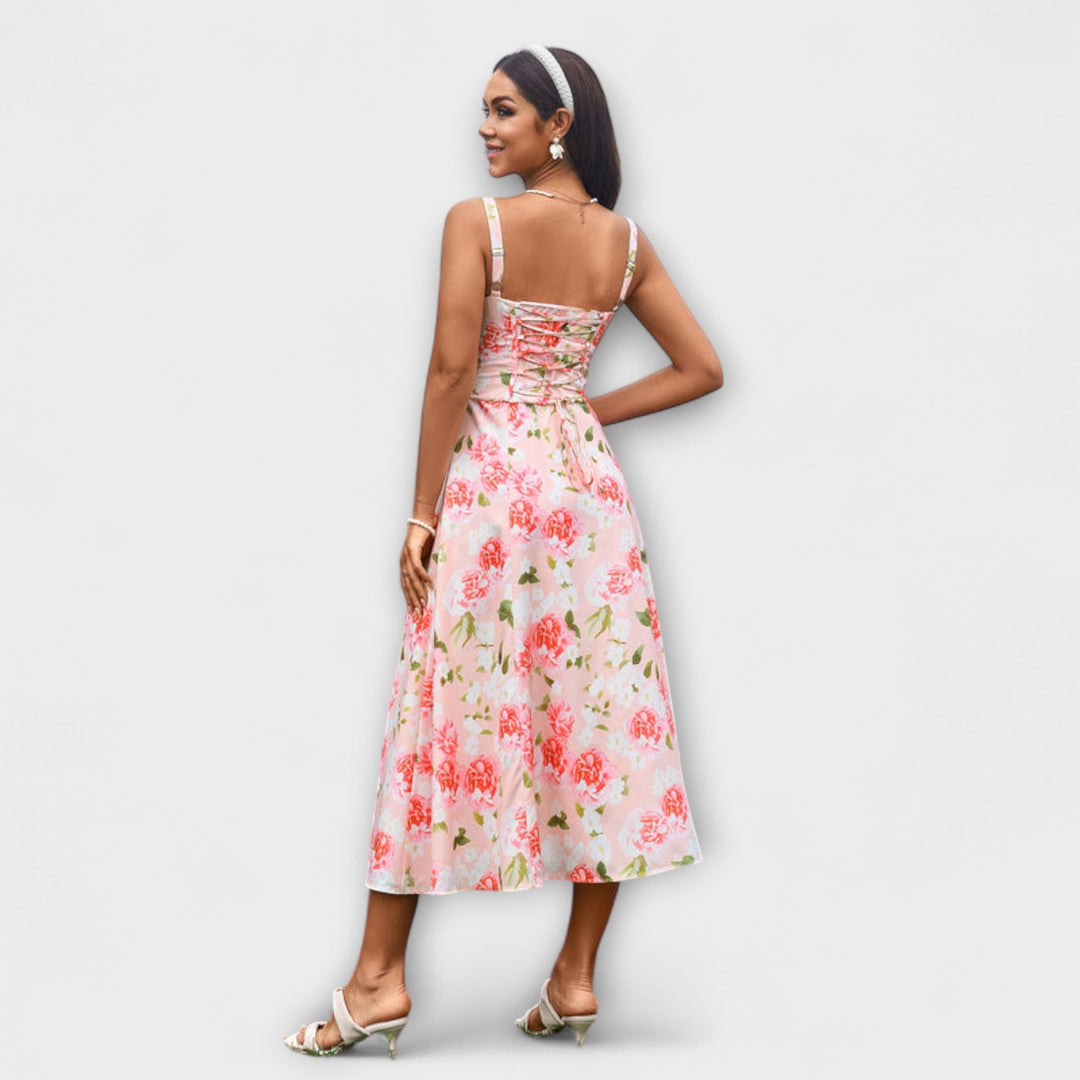 Nádej ™ ｜Rüschentop šaty s detailom rozparku