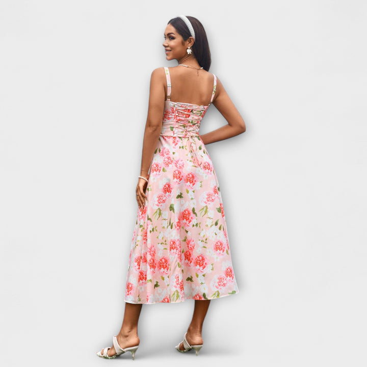 Nádej ™ ｜Rüschentop šaty s detailom rozparku