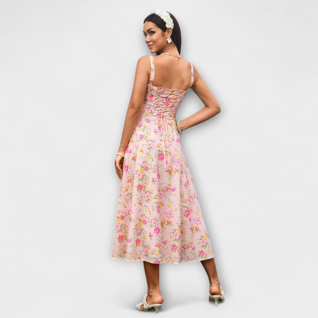 Nádej ™ ｜Rüschentop šaty s detailom rozparku