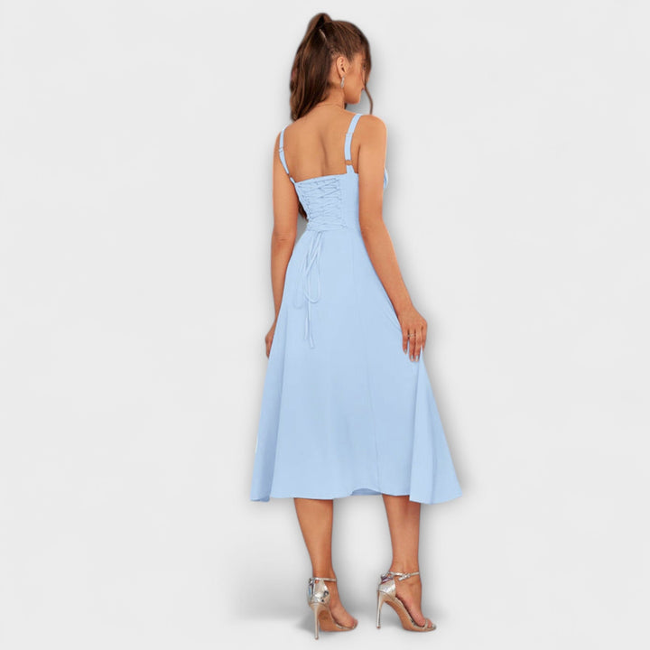 Nádej ™ ｜Rüschentop šaty s detailom rozparku