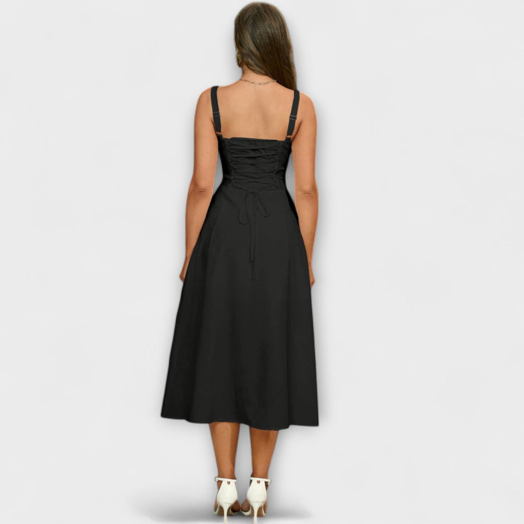 Nádej ™ ｜Rüschentop šaty s detailom rozparku