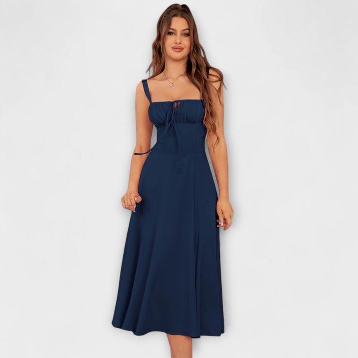 Nádej ™ ｜Rüschentop šaty s detailom rozparku