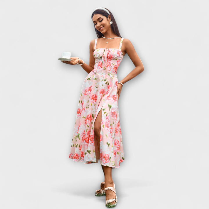 Nádej ™ ｜Rüschentop šaty s detailom rozparku