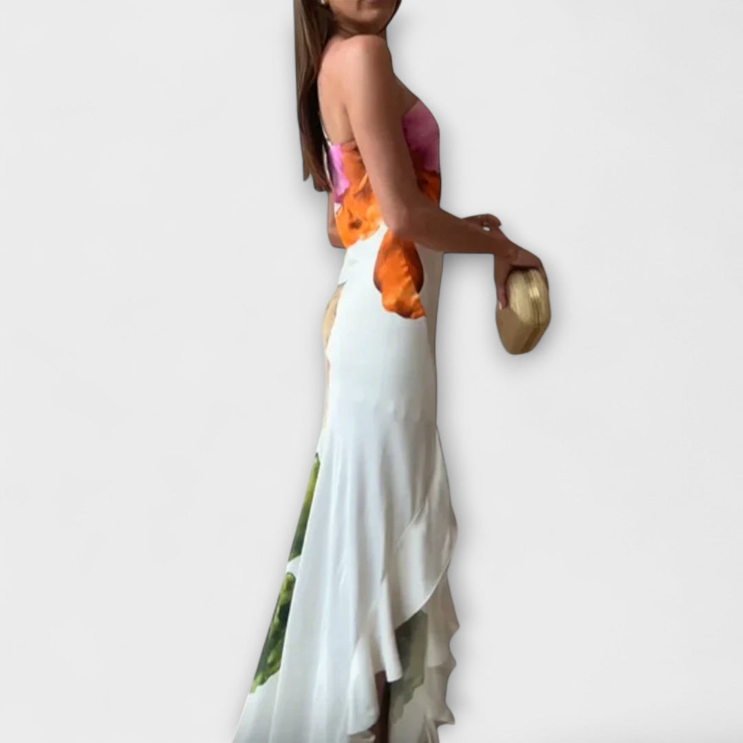 Sapphire ™ ｜ Elegantné Patchwork Maxi Šaty