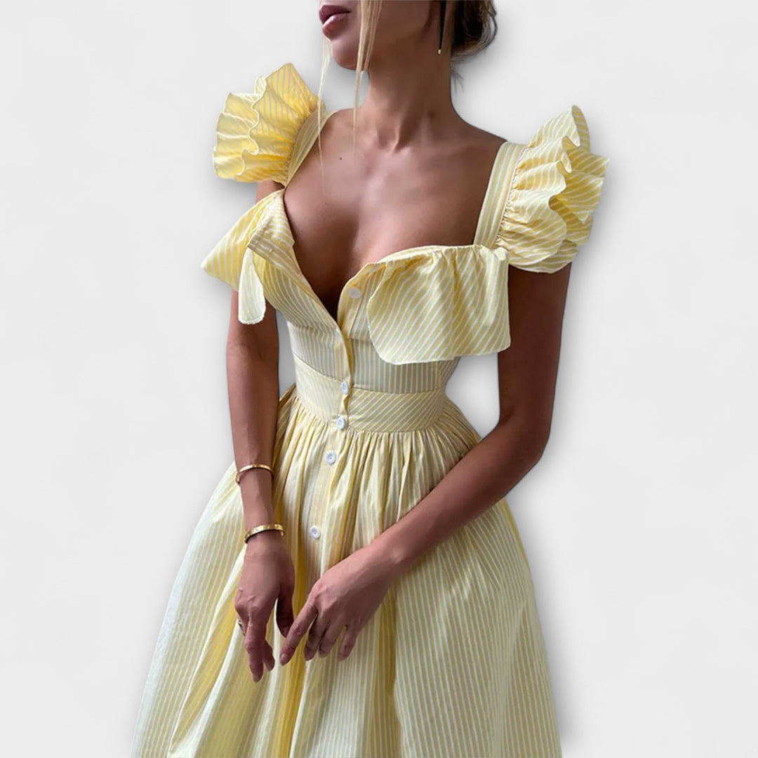 Lia  ™ ｜Rüschenshirt Šaty