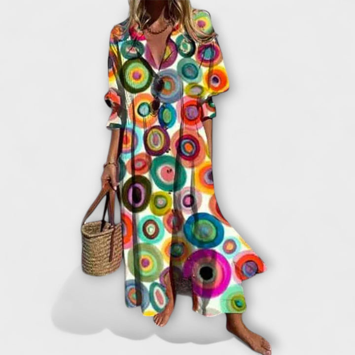 Lila ™ ｜Lichotivé maxikabát s pokrytím brucha