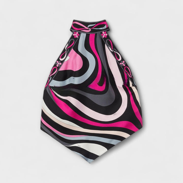 Everly ™ ｜ Sada z topu s náprsenkou a asymetrickej midi sukne