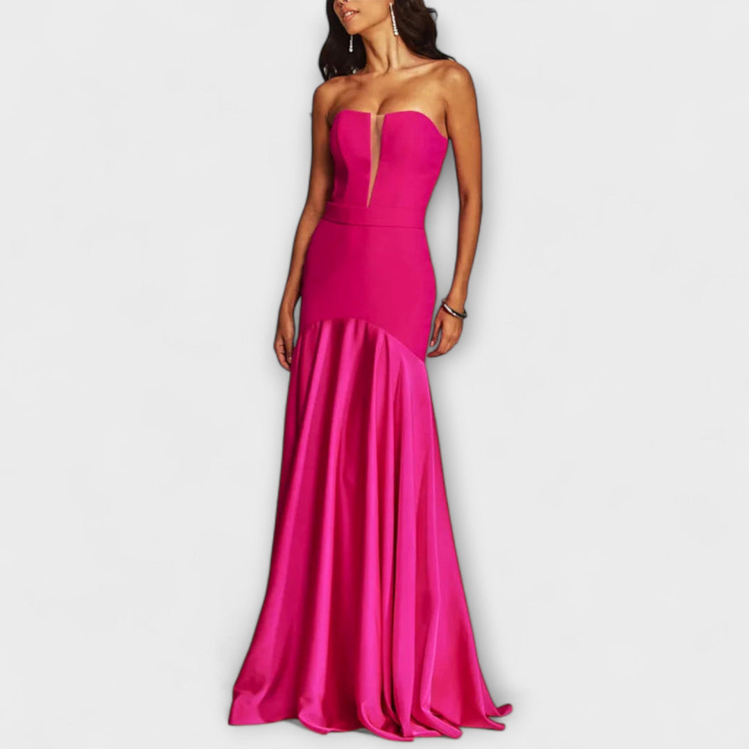 Vada  ™ ｜ Šaty bez ramienok s V-výstrihom