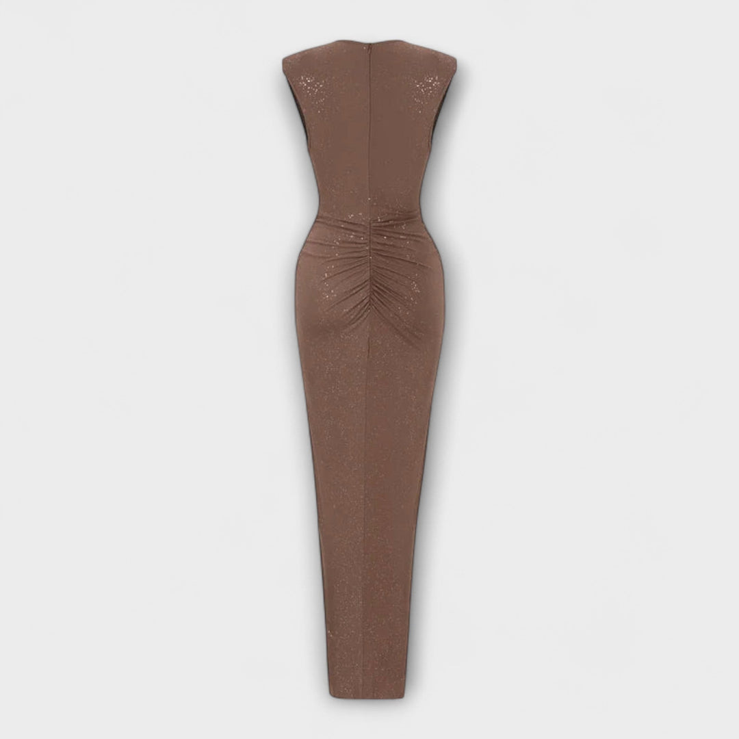 Thea  ™ ｜Maxi šaty s hlbokým V-výstrihom