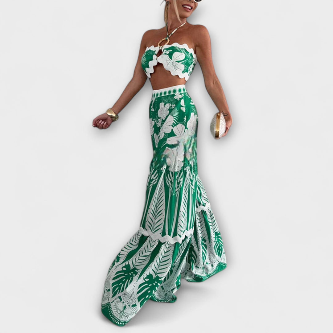 Zella ™ ｜Cassie Ric Rac Trim Halter Ring Set