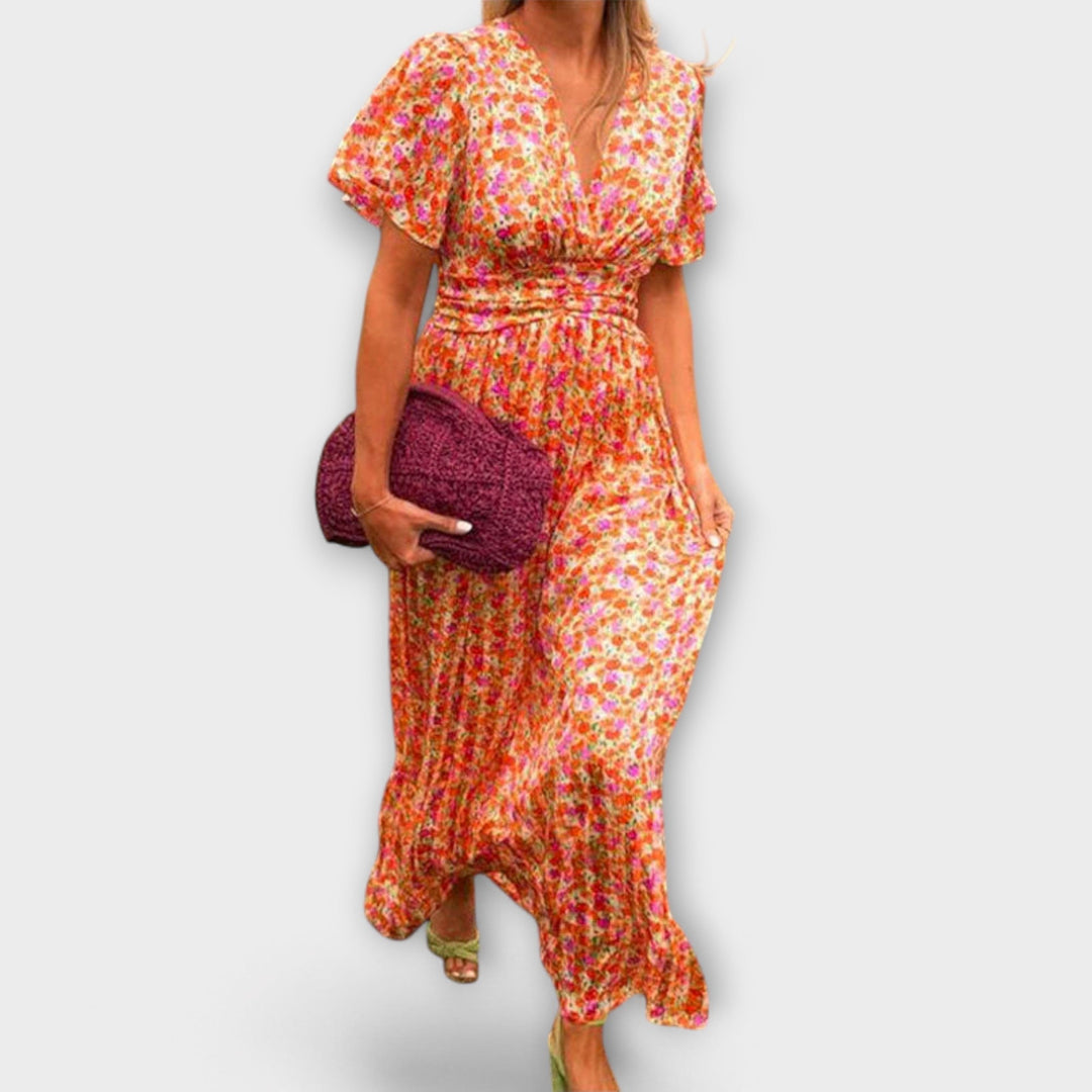 Elsie ™ ｜ Klasické šaty s V-výstrihom