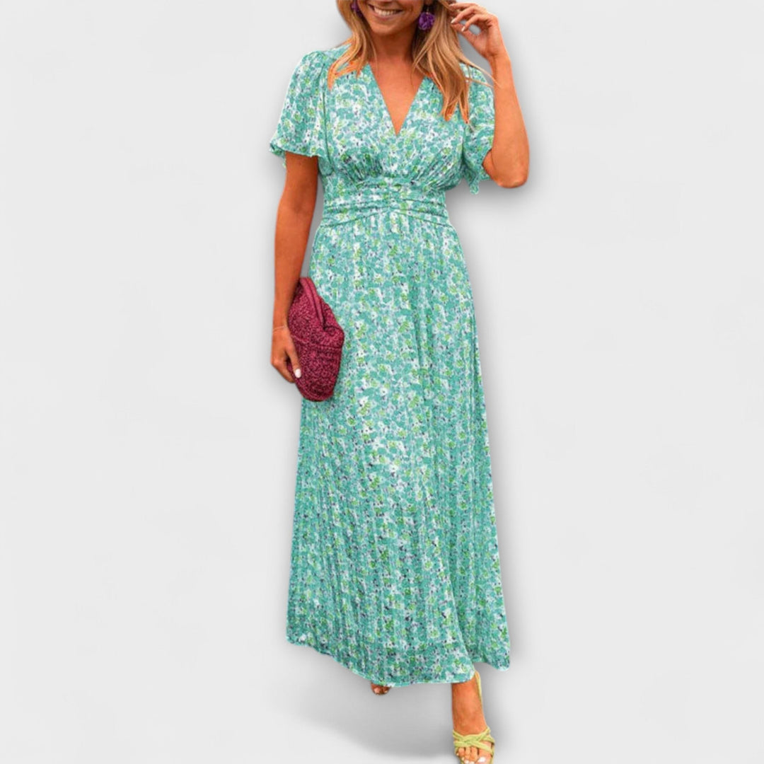 Elsie ™ ｜ Klasické šaty s V-výstrihom